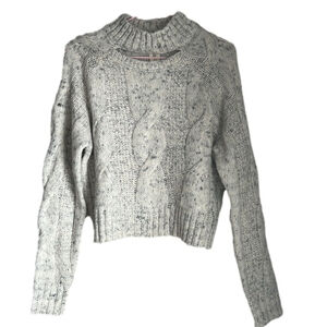 NWT Jessica Simpson Knit Cropped Linen Blend Sweater
